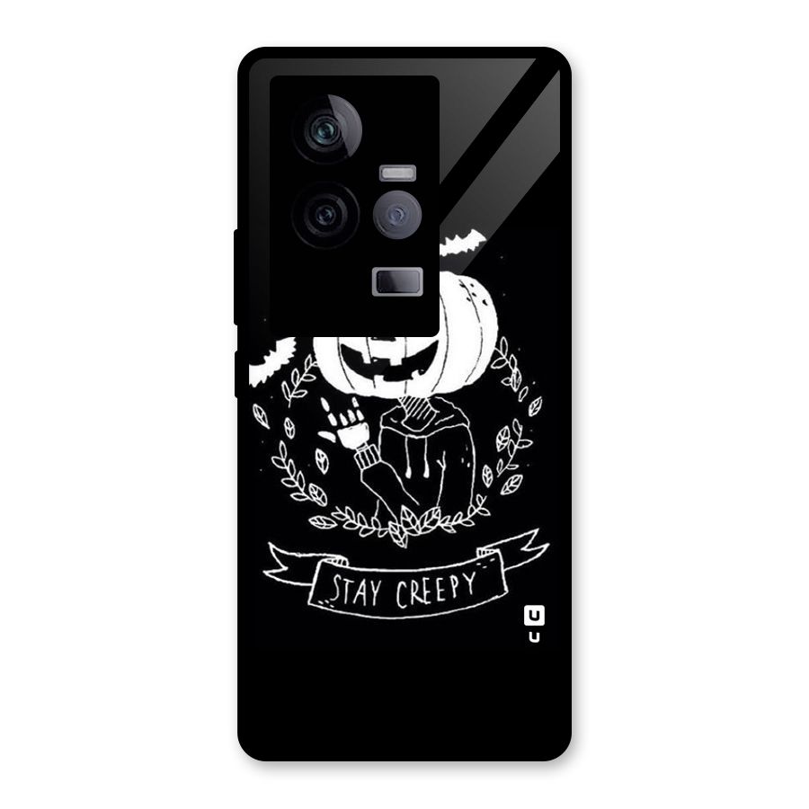 Stay Creepy Glass Back Case for Vivo iQOO 11 5G