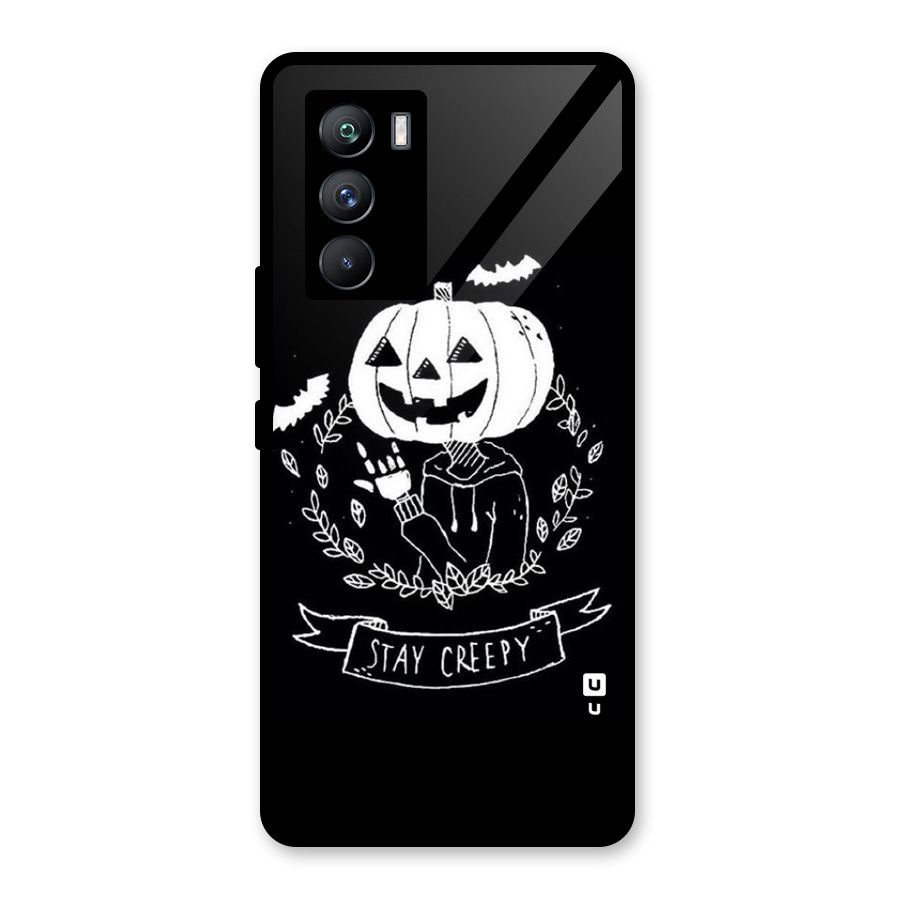 Stay Creepy Glass Back Case for Vivo iQOO 9 SE
