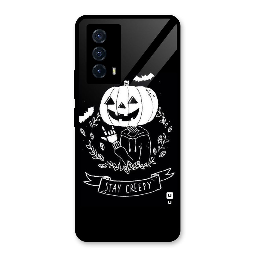 Stay Creepy Glass Back Case for Vivo iQOO Z5