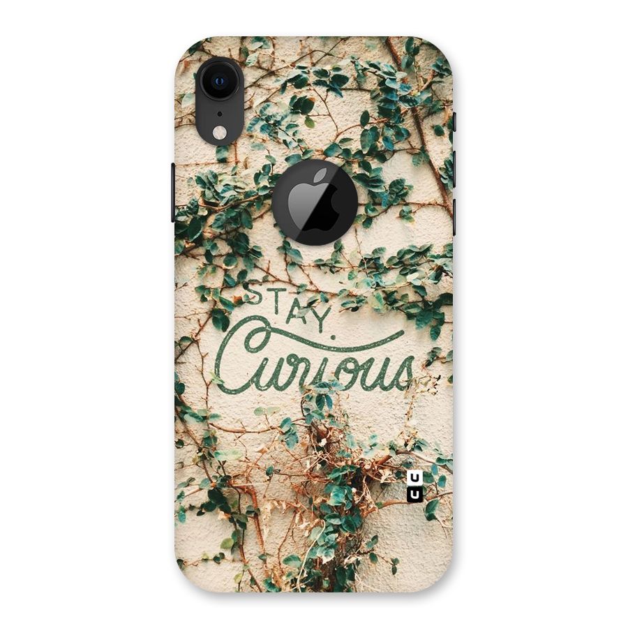 Stay Curious Back Case for iPhone XR Logo Cut
