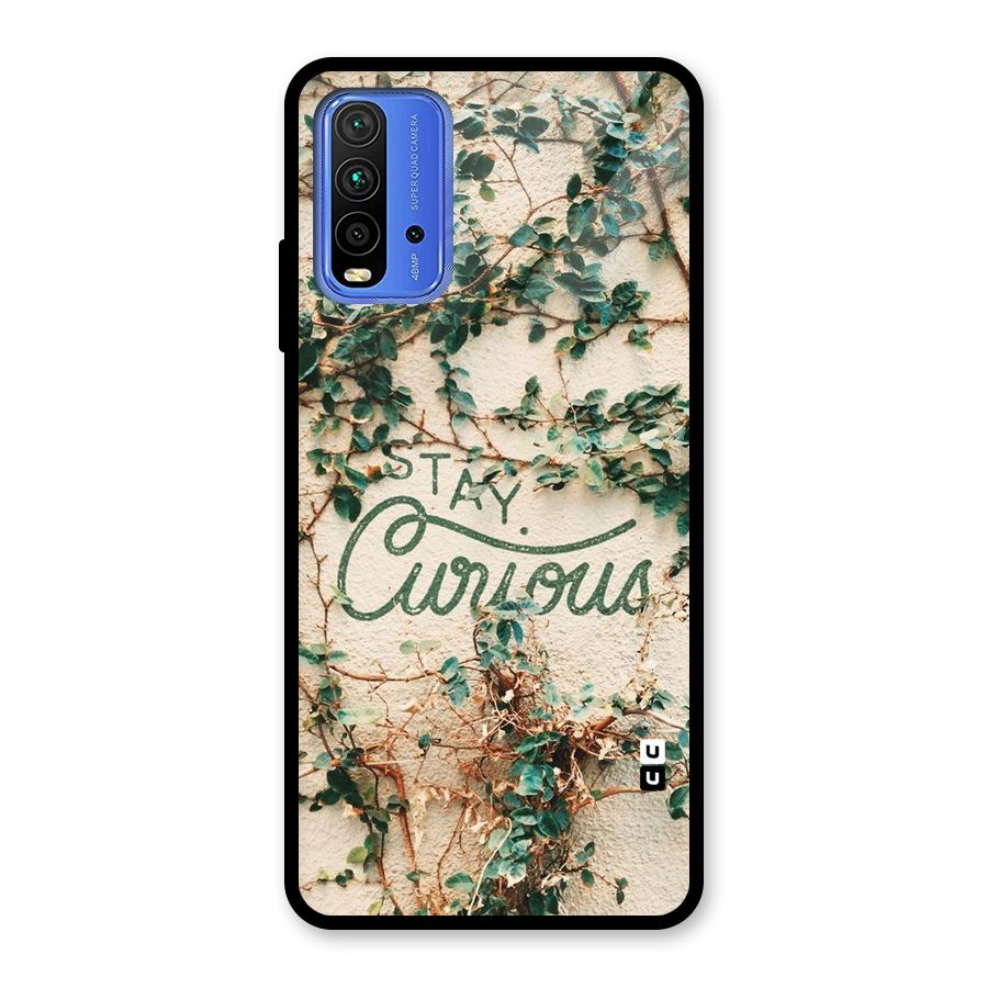 Stay Curious Glass Back Case for Redmi 9 Power