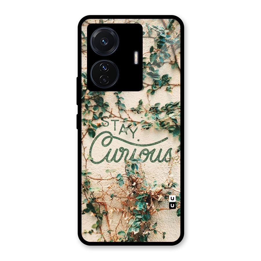 Stay Curious Glass Back Case for Vivo T1 Pro