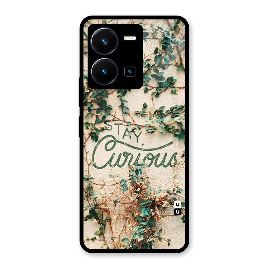 Stay Curious Glass Back Case for Vivo Y35