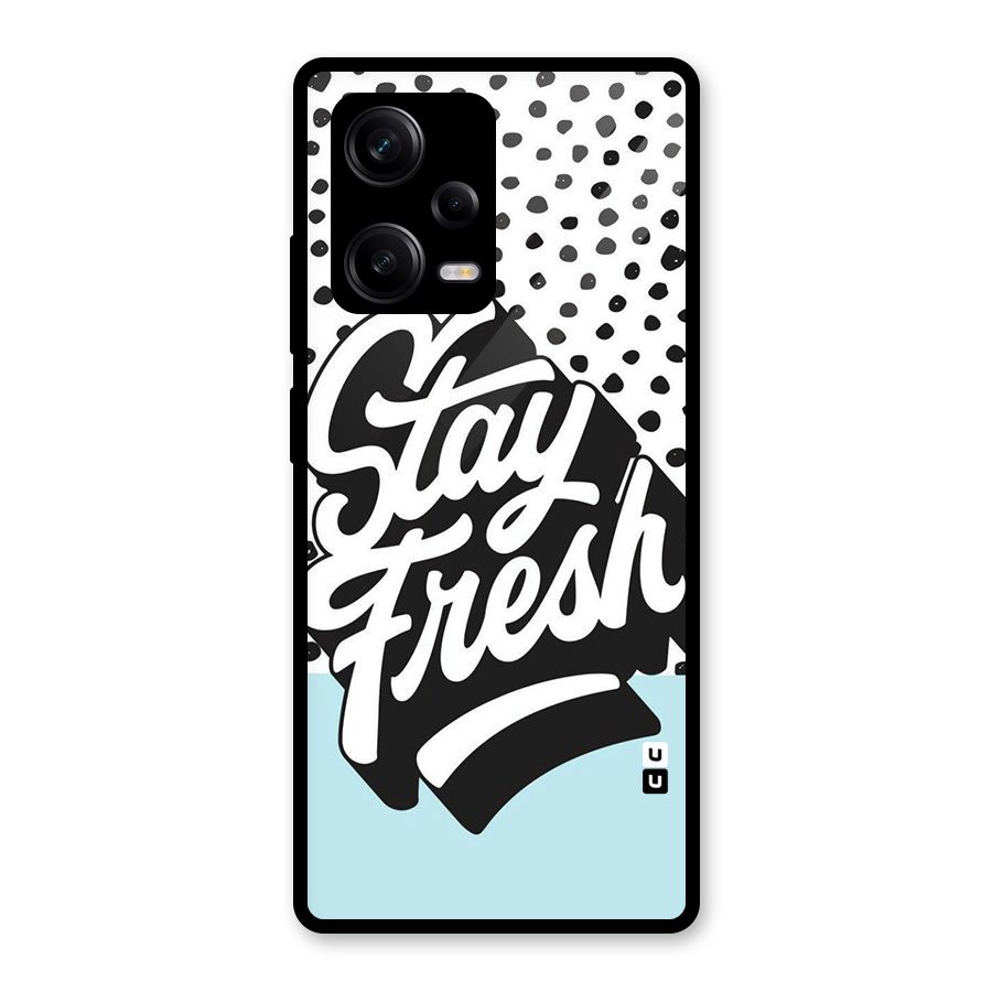 Stay Fresh Glass Back Case for Redmi Note 12 Pro