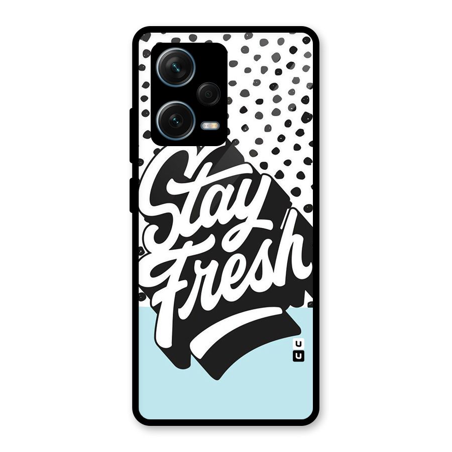 Stay Fresh Glass Back Case for Redmi Note 12 Pro Plus 5G