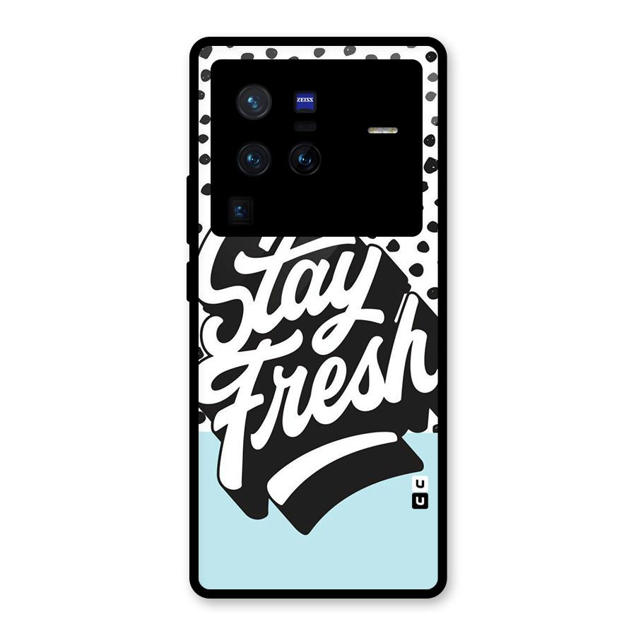 Stay Fresh Glass Back Case for Vivo X80 Pro