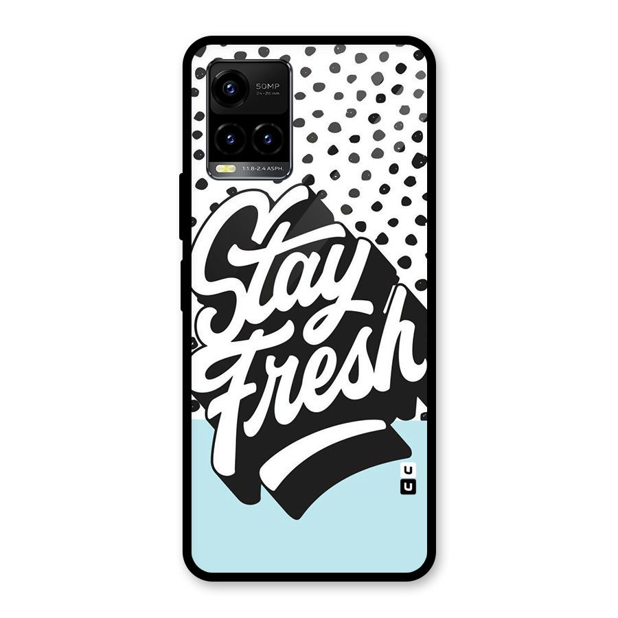 Stay Fresh Glass Back Case for Vivo Y21A