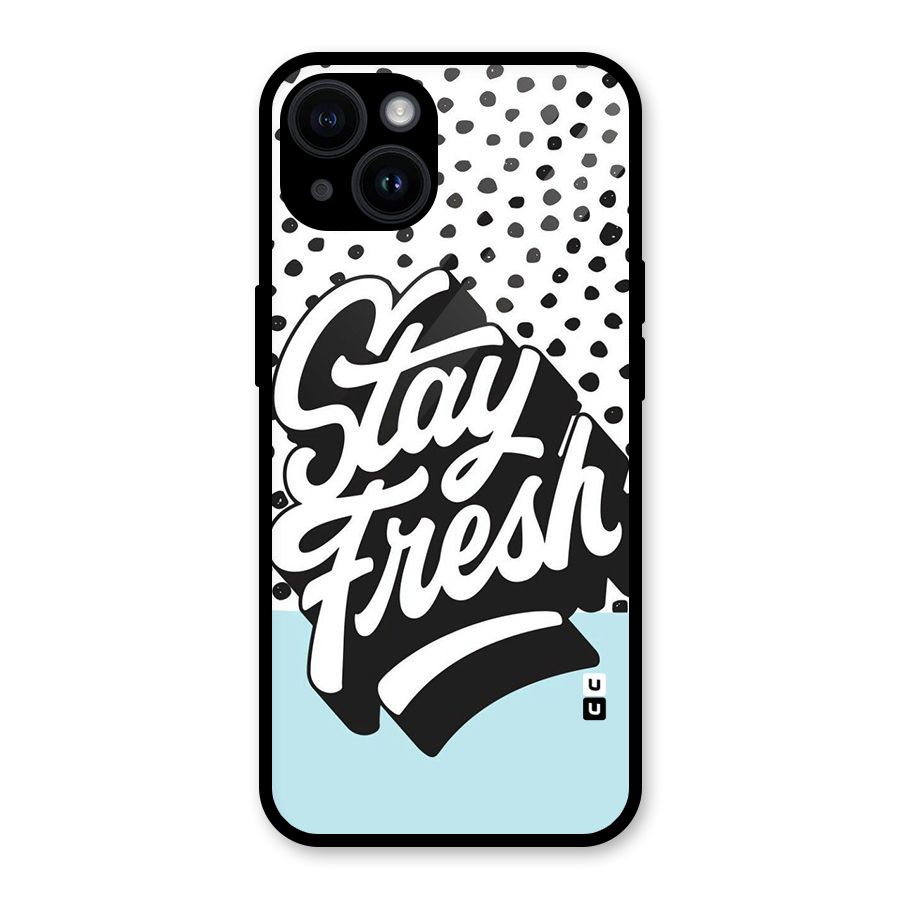 Stay Fresh Glass Back Case for iPhone 14