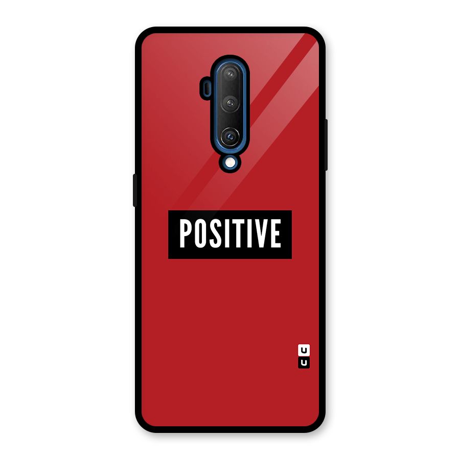 Stay Positive Glass Back Case for OnePlus 7T Pro
