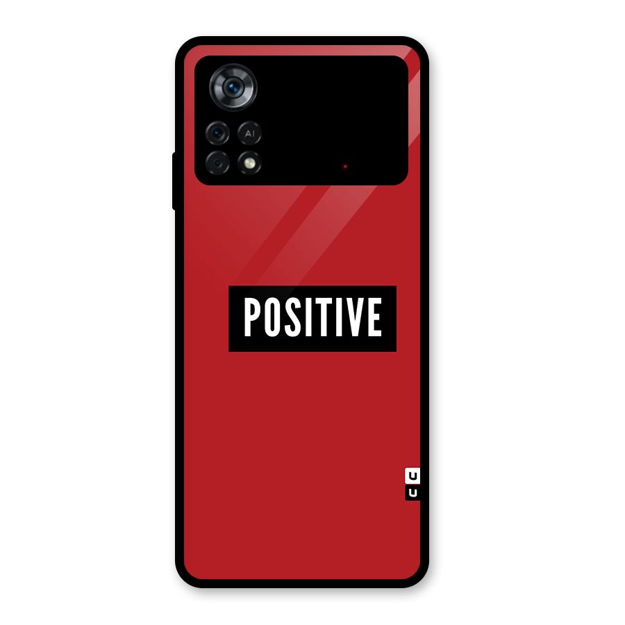Stay Positive Glass Back Case for Poco X4 Pro 5G