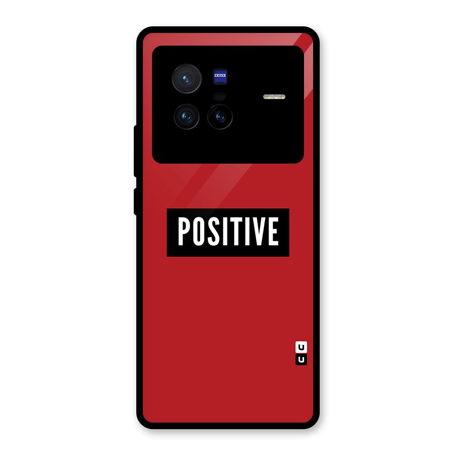 Stay Positive Glass Back Case for Vivo X80