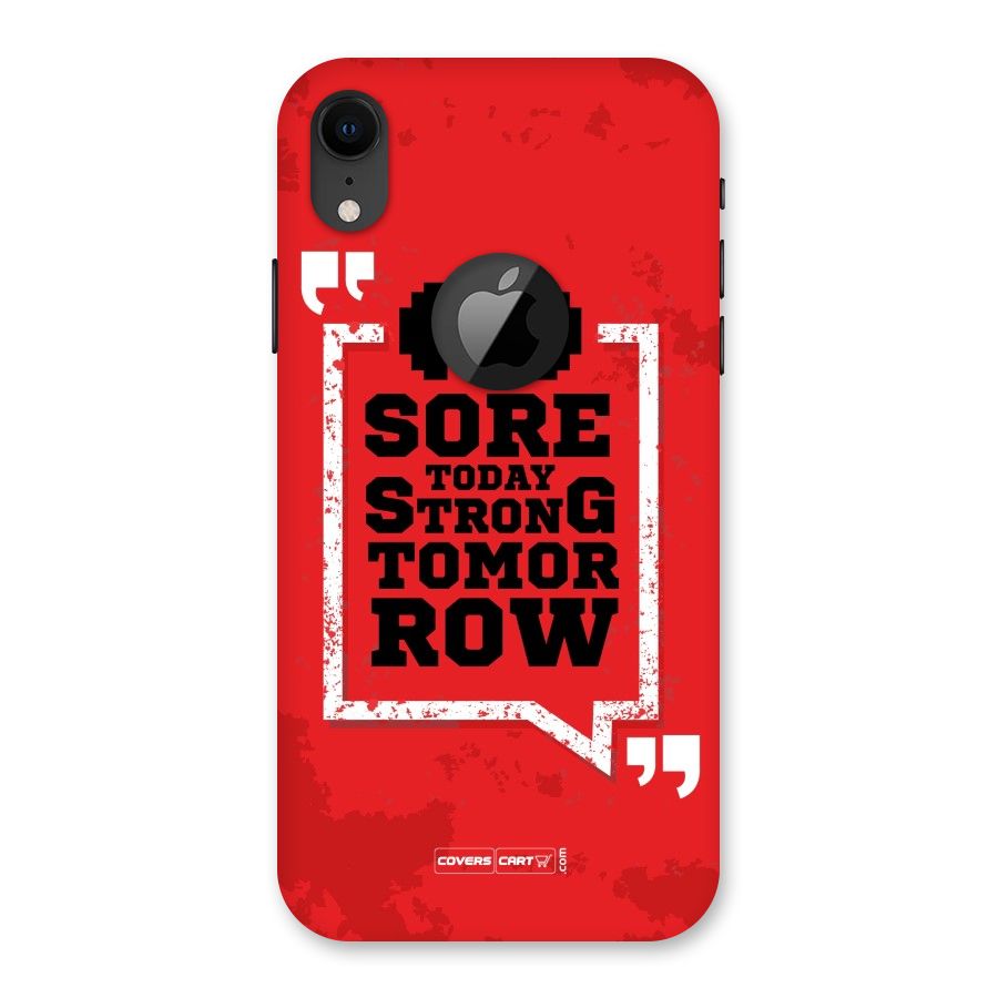 Stay Strong Back Case for iPhone XR Logo Cut