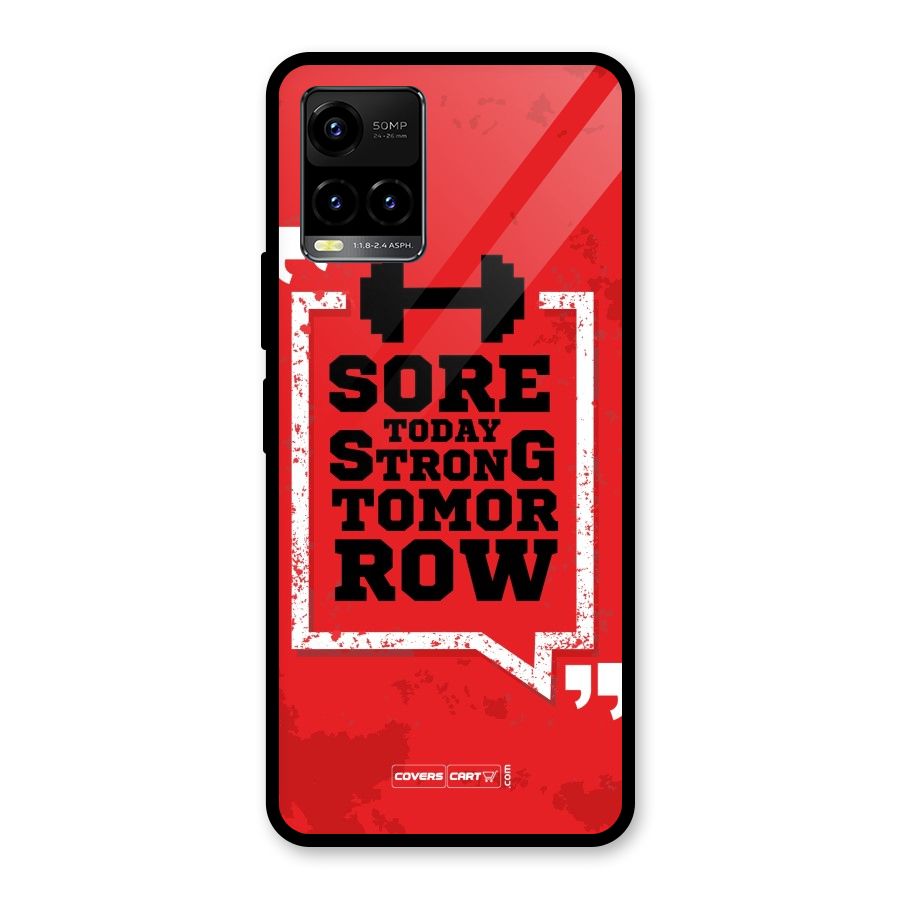 Stay Strong Glass Back Case for Vivo Y21A