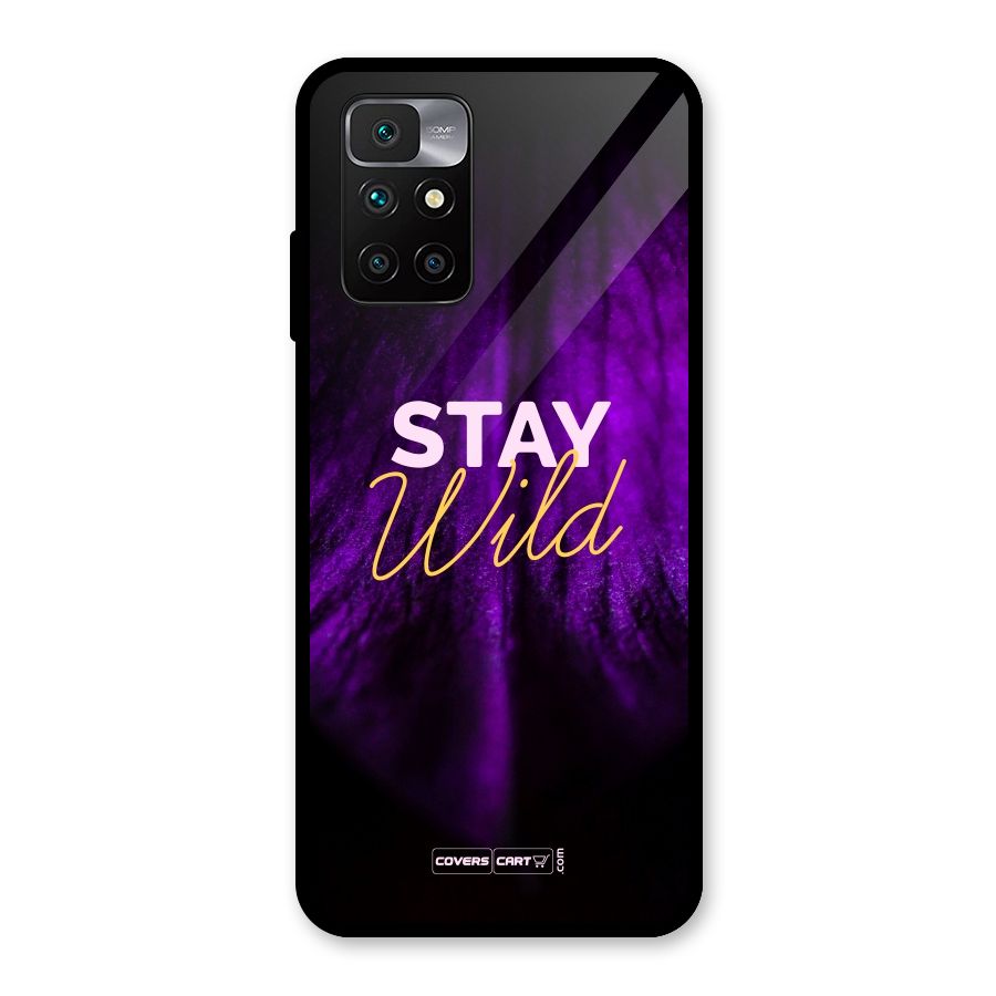 Stay Wild Glass Back Case for Redmi 10 Prime