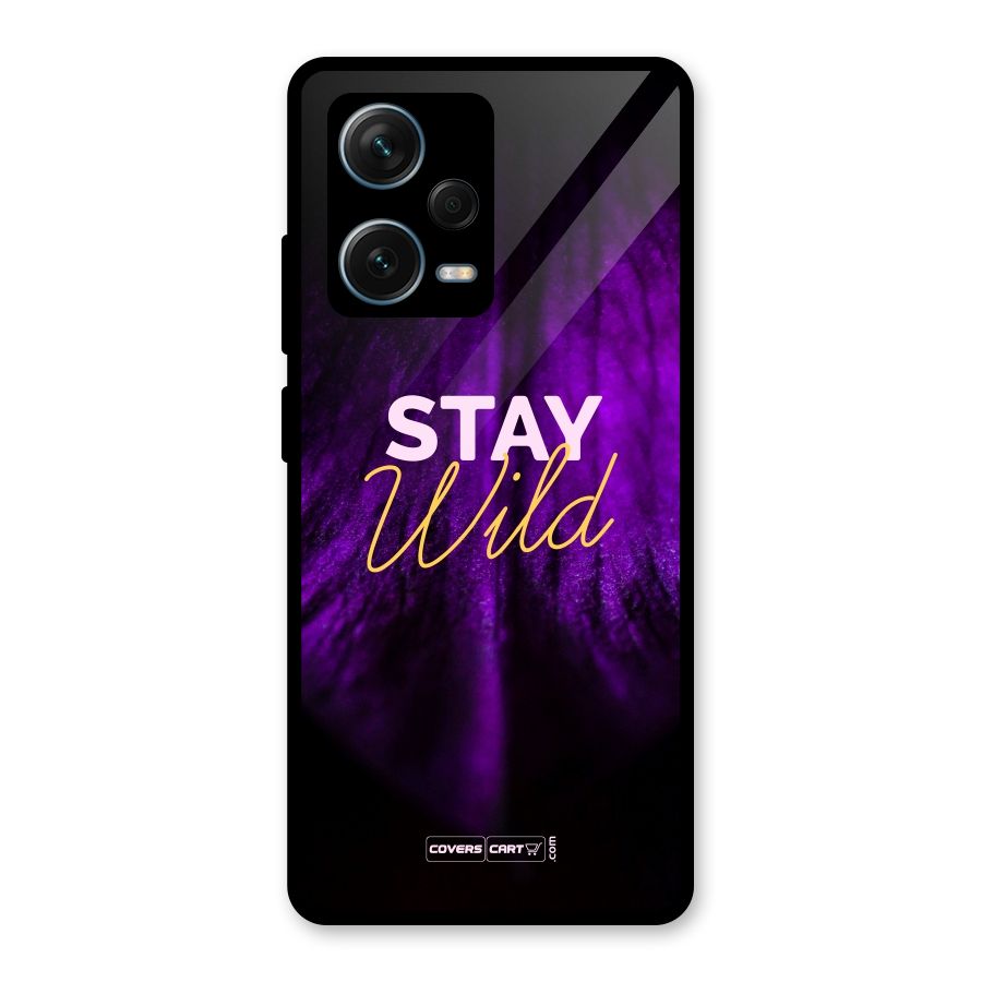 Stay Wild Glass Back Case for Redmi Note 12 Pro Plus 5G