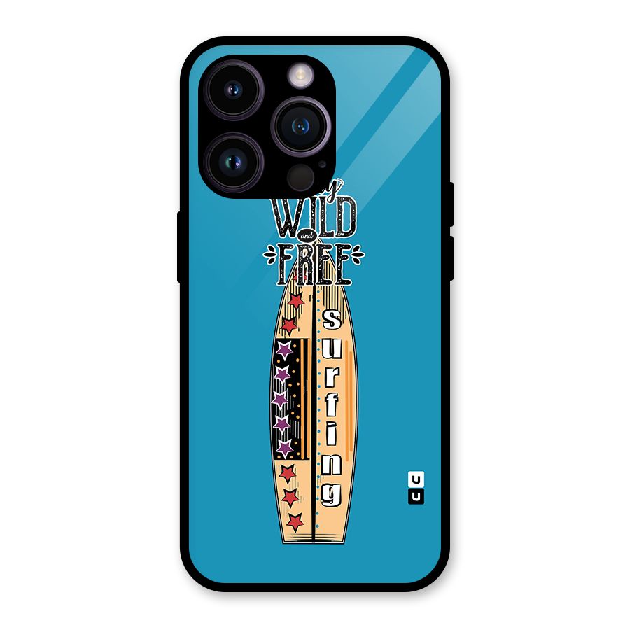Stay Wild and Free Glass Back Case for iPhone 14 Pro