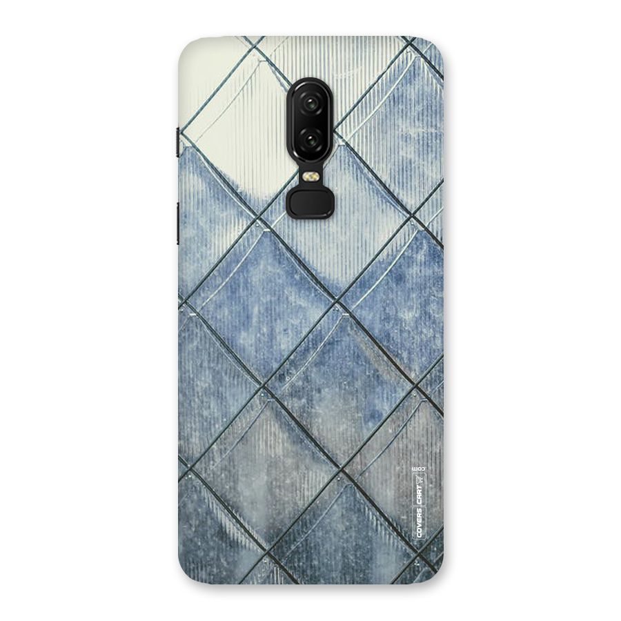 Steel Blue Pattern Back Case for OnePlus 6