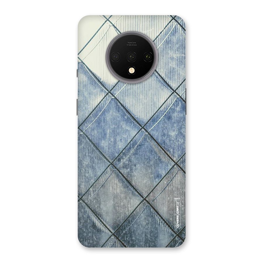Steel Blue Pattern Back Case for OnePlus 7T
