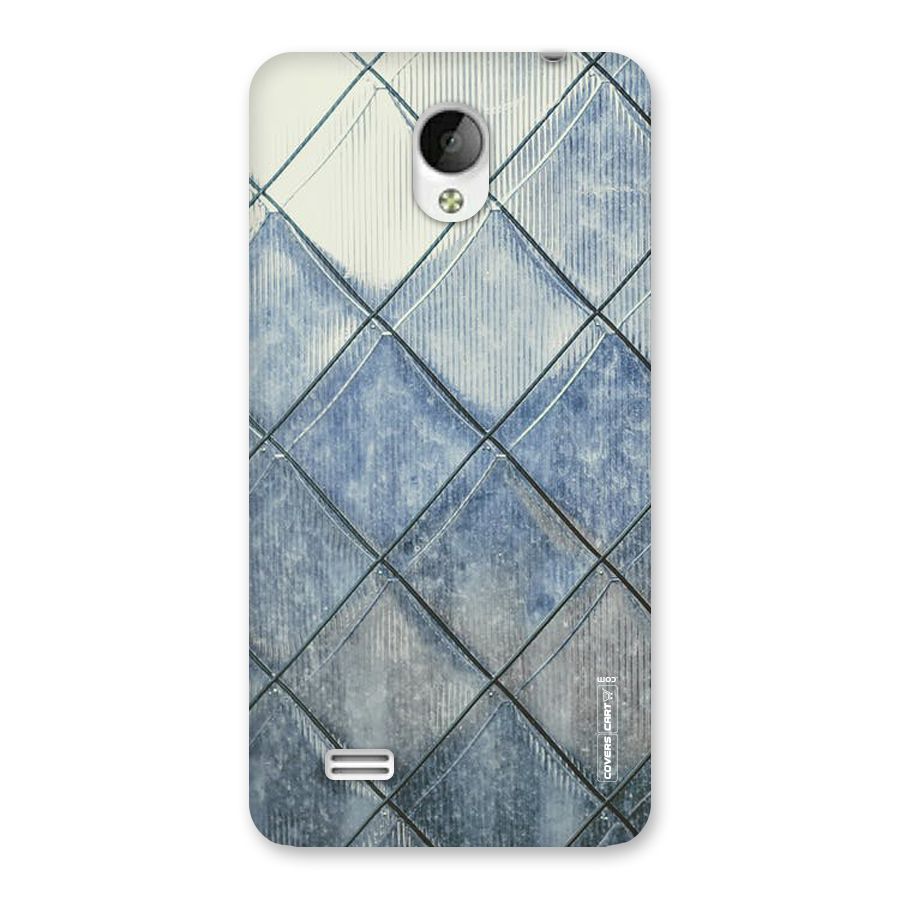 Steel Blue Pattern Back Case for Vivo Y21