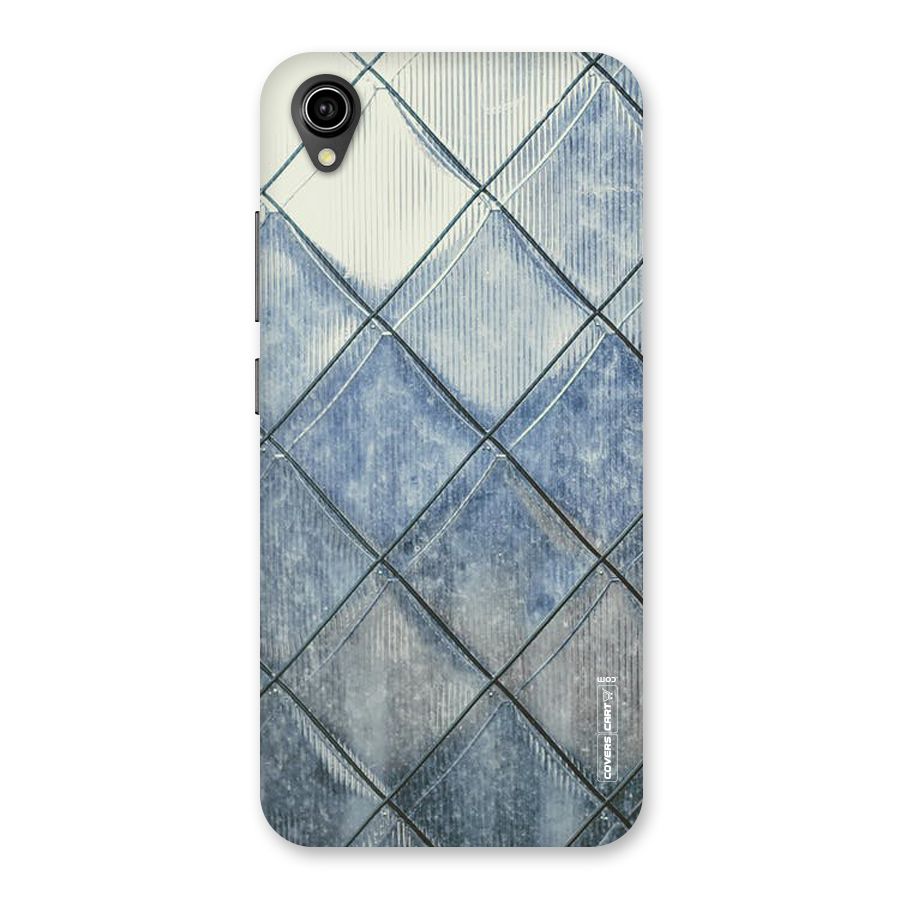 Steel Blue Pattern Back Case for Vivo Y90