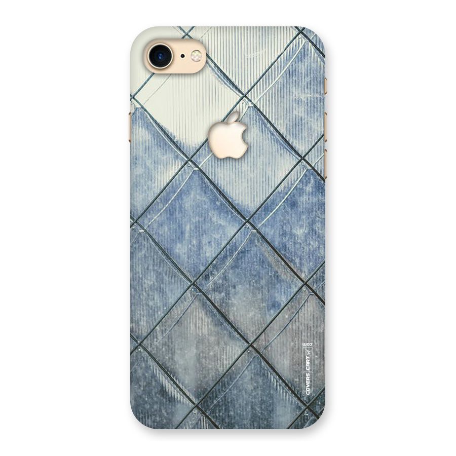 Steel Blue Pattern Back Case for iPhone 7 Apple Cut