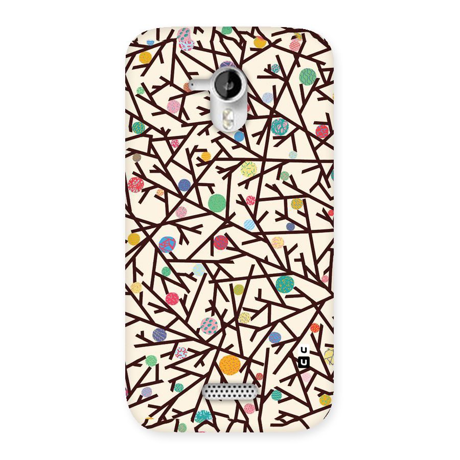 Stem Pattern Back Case for Micromax Canvas HD A116