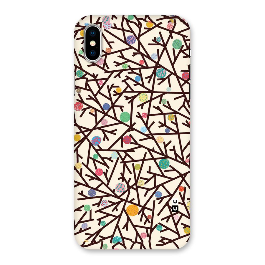 Stem Pattern Back Case for iPhone XS
