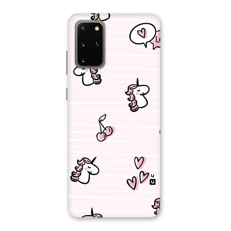 Strawberries And Unicorns Back Case for Galaxy S20 Plus