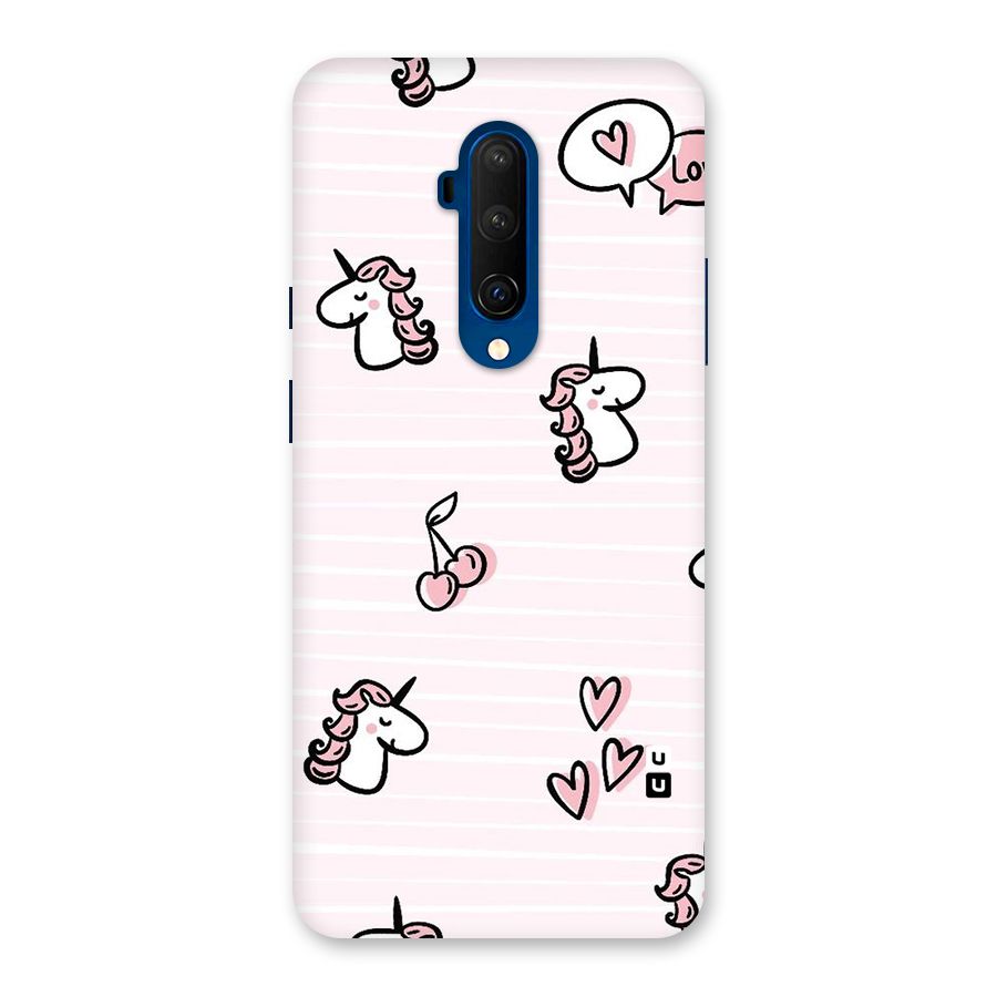 Strawberries And Unicorns Back Case for OnePlus 7T Pro
