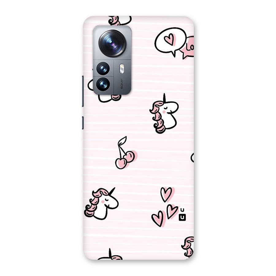 Strawberries And Unicorns Back Case for Xiaomi 12 Pro