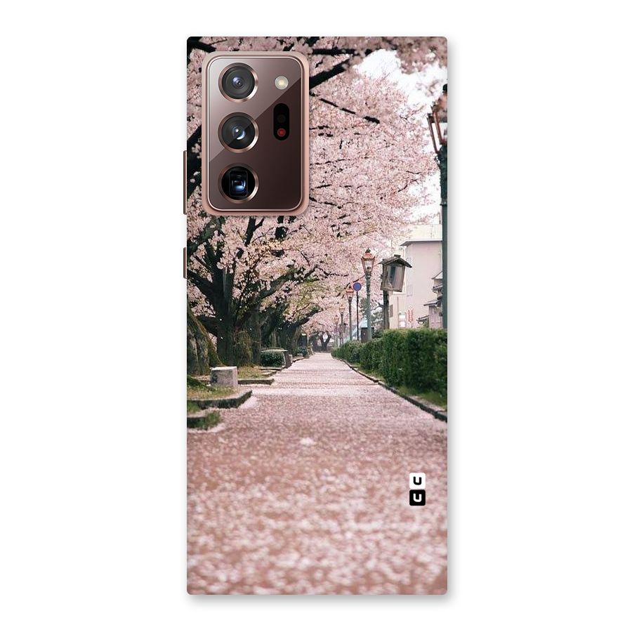Street In Pink Flowers Back Case for Galaxy Note 20 Ultra