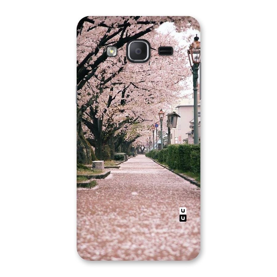 Street In Pink Flowers Back Case for Galaxy On7 2015