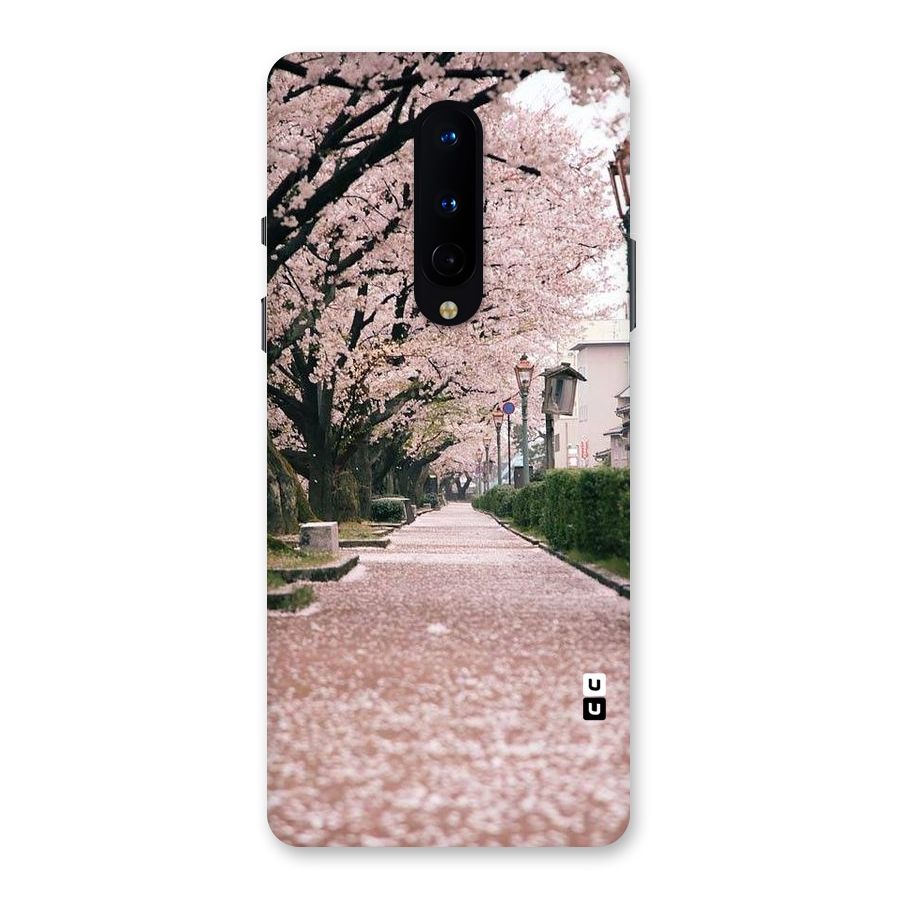 Street In Pink Flowers Back Case for OnePlus 8