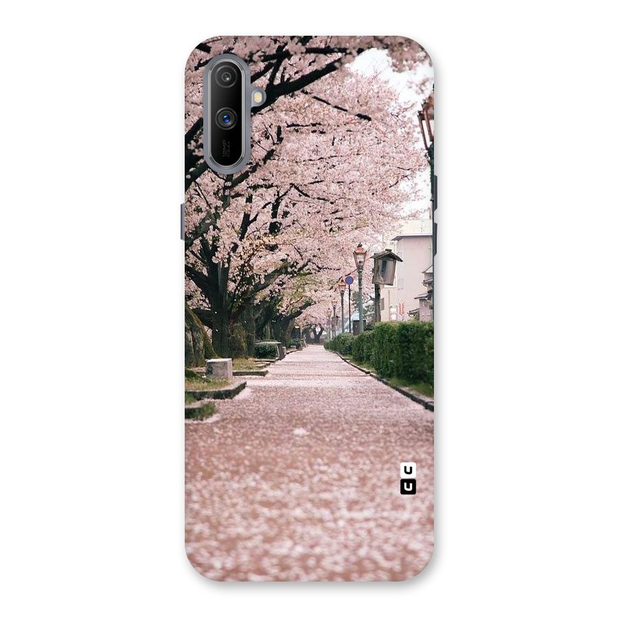 Street In Pink Flowers Back Case for Realme C3