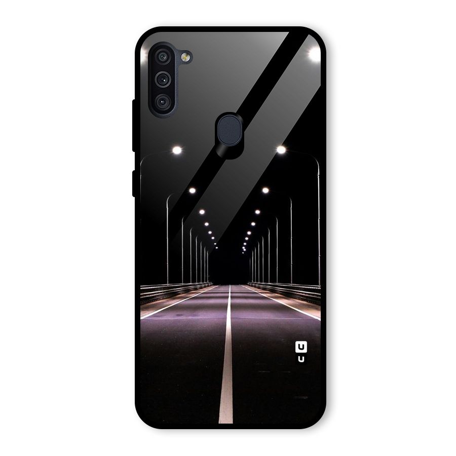 Street Light Glass Back Case for Galaxy M11