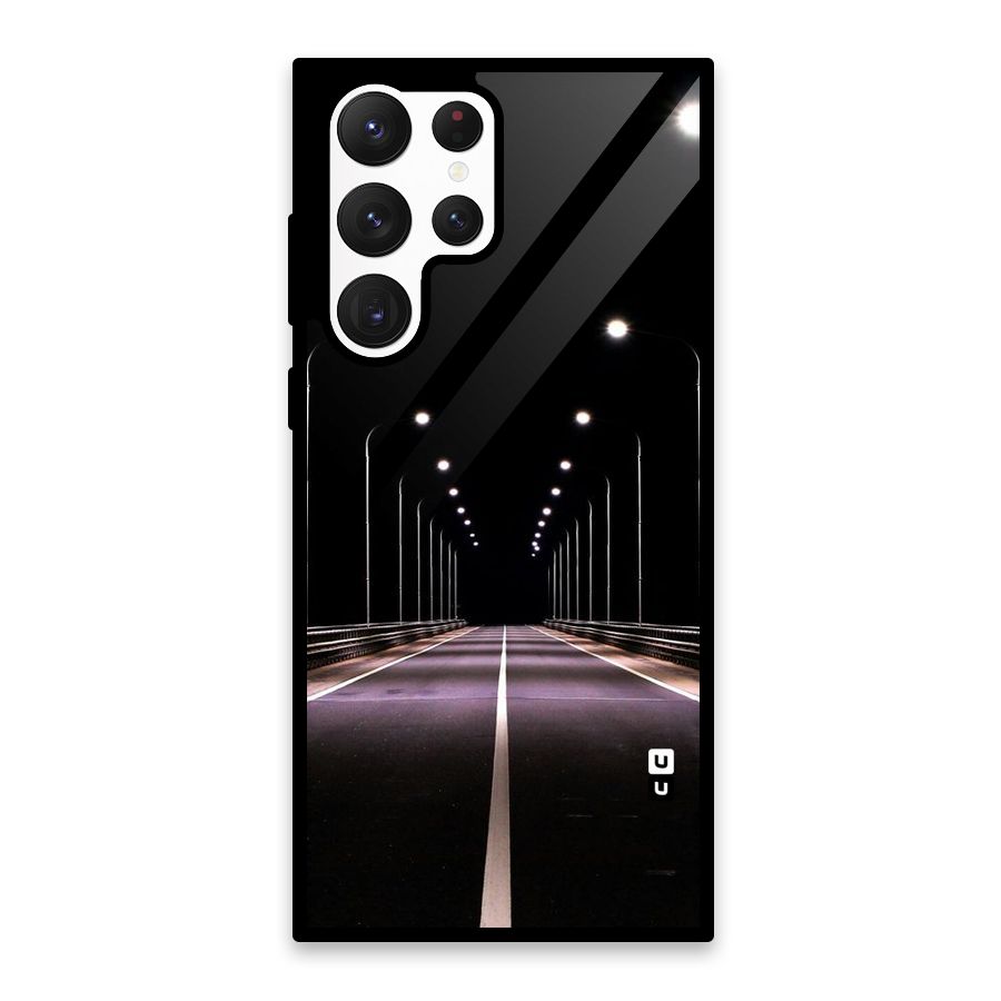 Street Light Glass Back Case for Galaxy S22 Ultra 5G