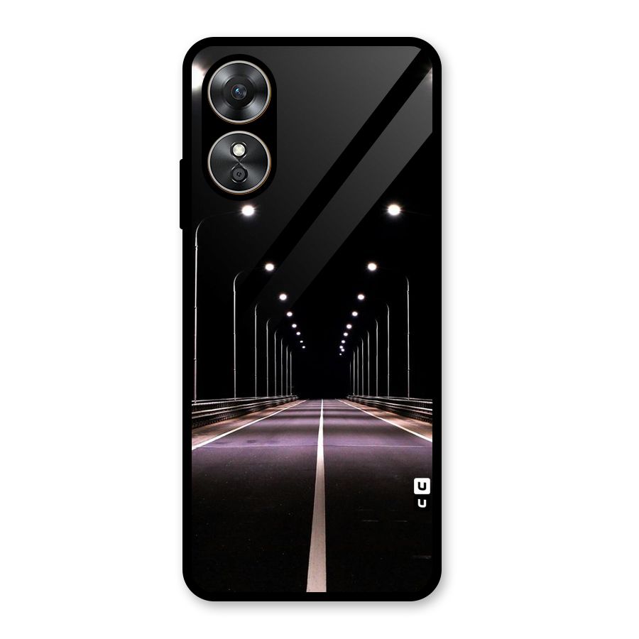 Street Light Glass Back Case for Oppo A17