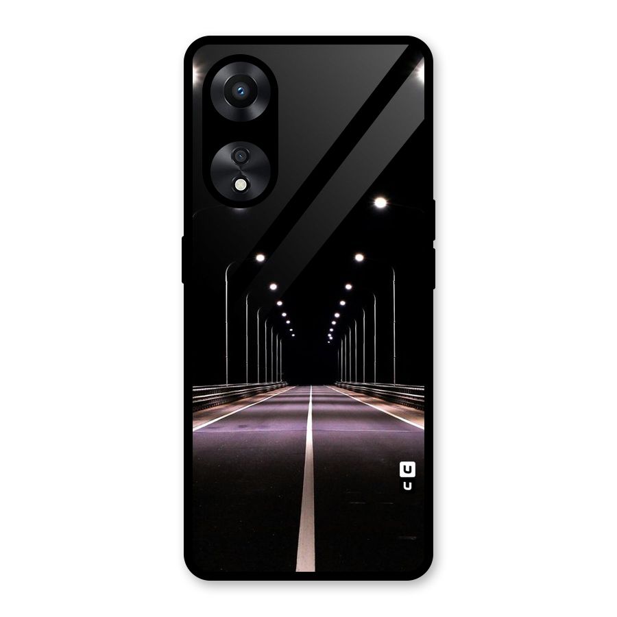 Street Light Glass Back Case for Oppo A78