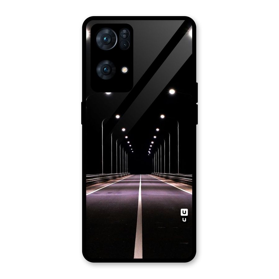 Street Light Glass Back Case for Oppo Reno7 Pro 5G