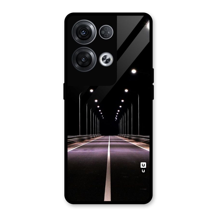 Street Light Glass Back Case for Oppo Reno8 Pro 5G