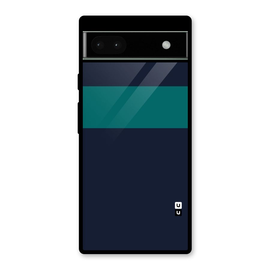 Stripe Block Glass Back Case for Google Pixel 6a
