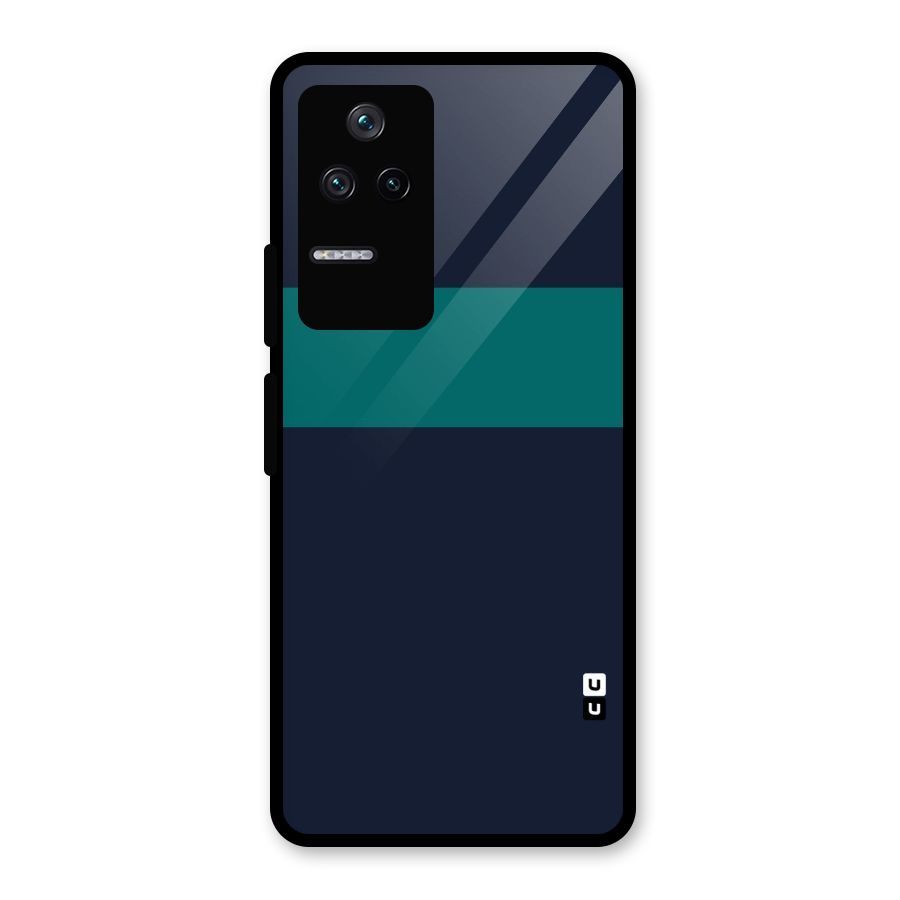 Stripe Block Glass Back Case for Poco F4 5G