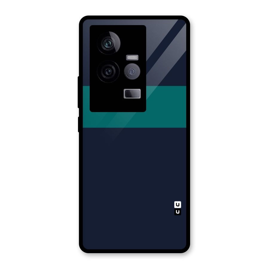 Stripe Block Glass Back Case for Vivo iQOO 11 5G