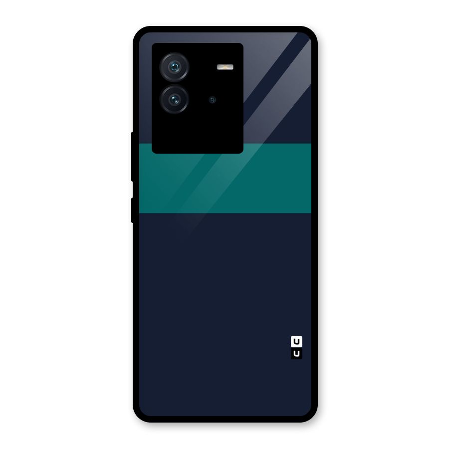 Stripe Block Glass Back Case for Vivo iQOO Neo 6 5G