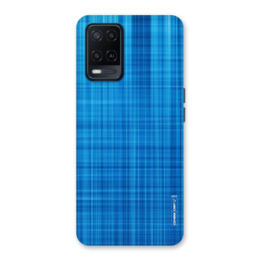 Stripe Blue Abstract Back Case for Oppo A54