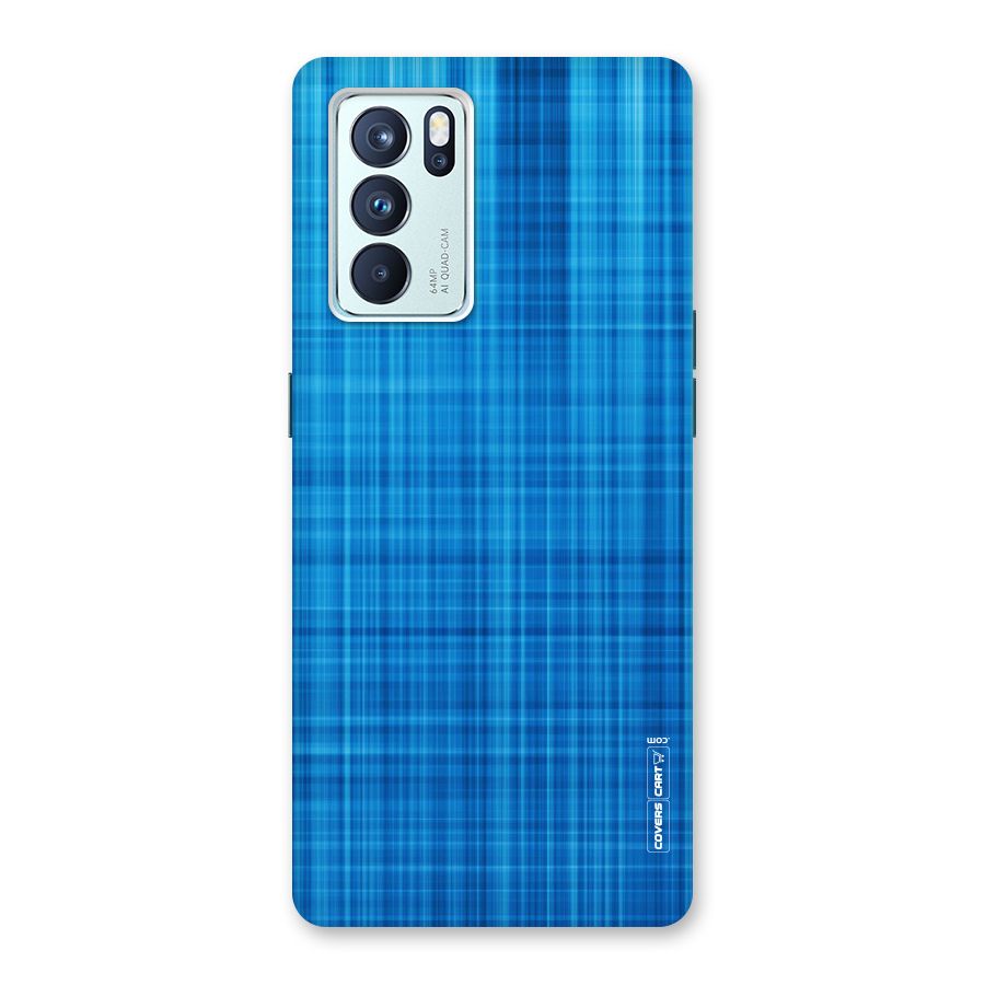 Stripe Blue Abstract Back Case for Oppo Reno6 Pro 5G