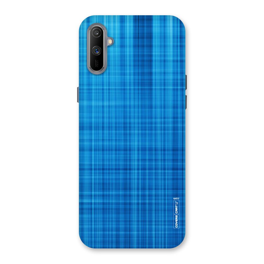 Stripe Blue Abstract Back Case for Realme C3