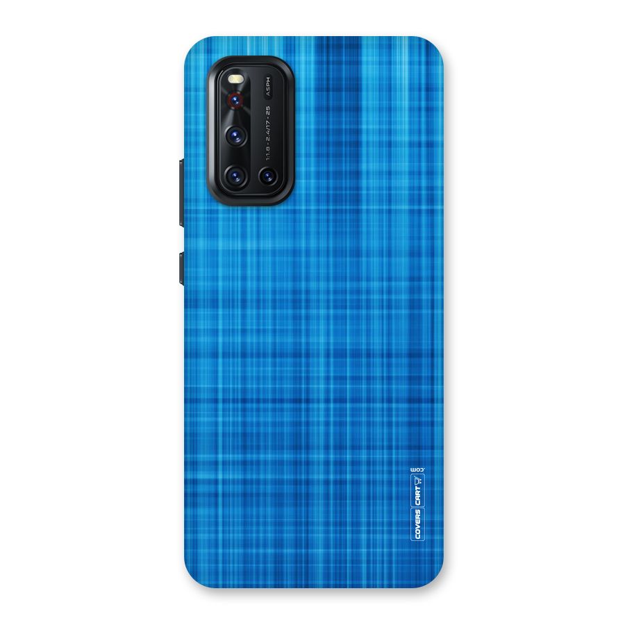 Stripe Blue Abstract Back Case for Vivo V19