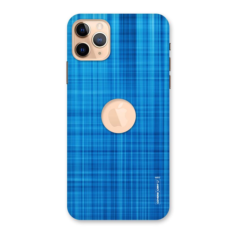 Stripe Blue Abstract Back Case for iPhone 11 Pro Max Logo Cut