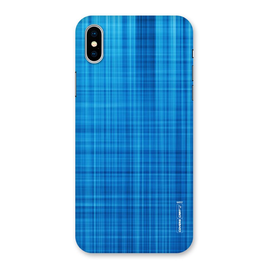 Stripe Blue Abstract Back Case for iPhone XS